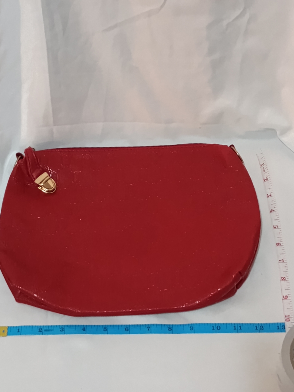 Red Women's Zip Clutch Bag